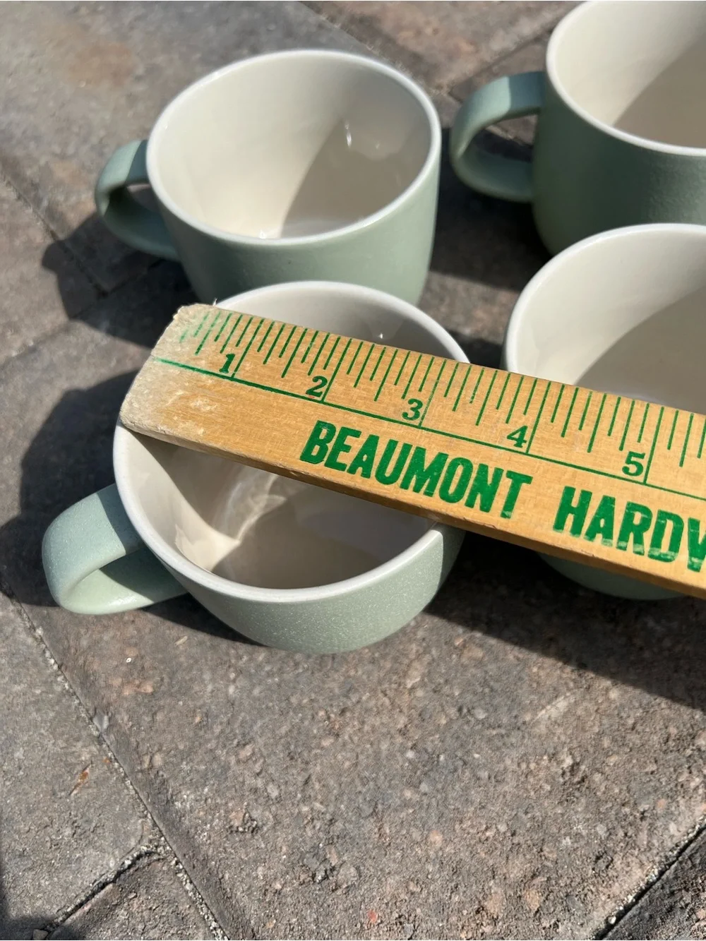 West Elm Kaloh Stoneware Mugs — Sage Green, Set of 4 by Aaron Probyn
